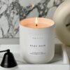 emlinehome_beau noir soy candle_styled with candle sniffer and vase